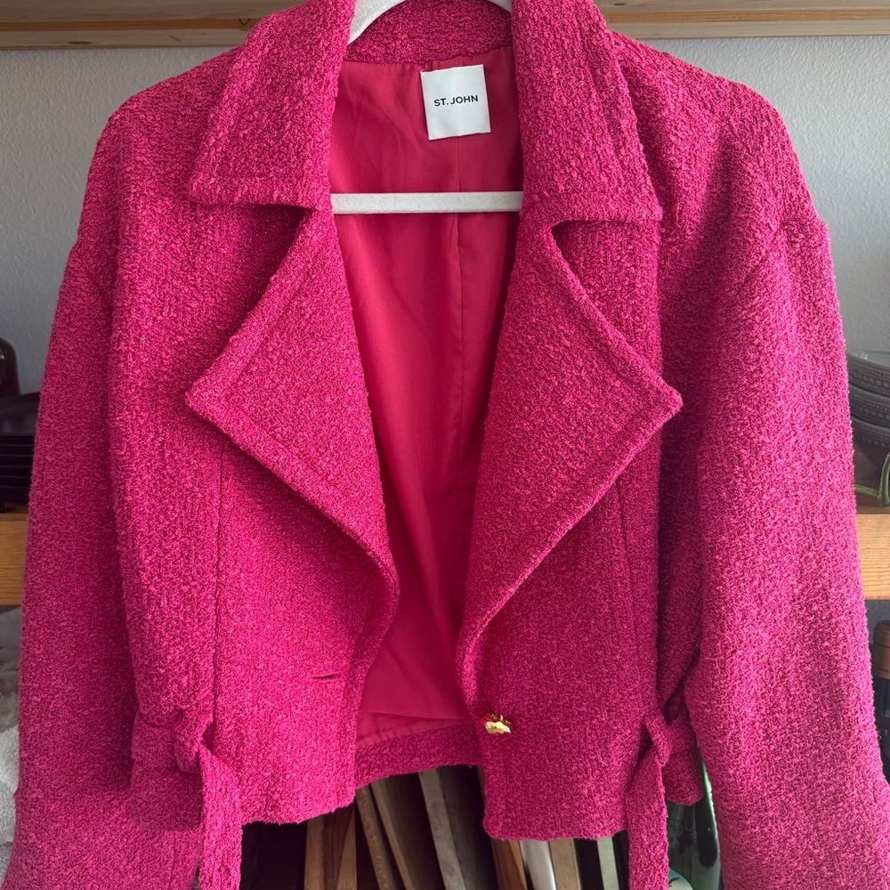 Beautiful St. John fuchsia jacket